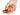 Orange Olight ArkPro Rechargeable LED Flashlight - Held in Hand