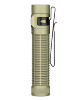 Olight Baton Ultra EDC Flashlight - upright view side profile with pocket clip