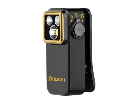 Olight Oclip Pro S, Black - Front Left Facing Angle
