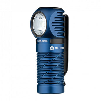 Olight Perun 3 Mini Rechargeable LED Headlamp - 1250 Lumens - Cool White or Neutral White - Includes 1 x 21700 - Optional Charging Case - Black or Orange