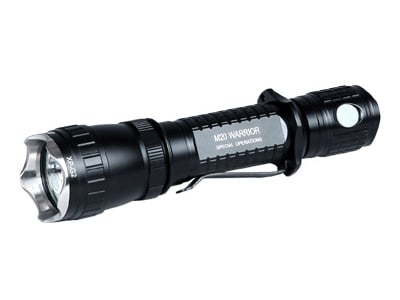 Olight M20S Special Ops S Warrior Tactical LED Flashlight with CREE XP-G Gen2 R5 LED 420 Lumens - Uses 2 x CR123A or 1 x 18650