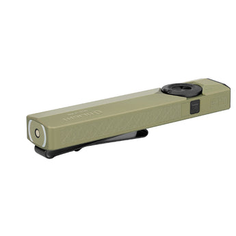 Olight ArkPro Ultra Rechargeable LED Flashlight - 1700 Lumens - Cool White - Uses Built-in 2000mAh Li-ion Battery Pack - Olive Green