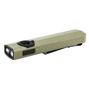 Olight ArkPro Ultra Rechargeable LED Flashlight - 1700 Lumens - Cool White - Uses Built-in 2000mAh Li-ion Battery Pack - Olive Green