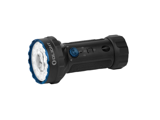 Olight Marauder Mini 2 Dual-Charging Searchlight - Angled View