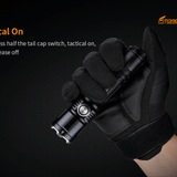 Fitorch P30RGT Rechargeable Tactical LED Flashlight and PowerBank - CREE XP-L - 1180 Lumens - Uses 1 x 18650 (included) or 2 x CR123A