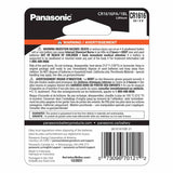Panasonic CR1616 Lithium Coin Cell Battery - Back View of Package