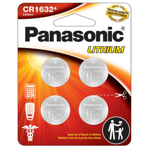 Panasonic CR1632 140mAh 3V Lithium Coin Cell Battery