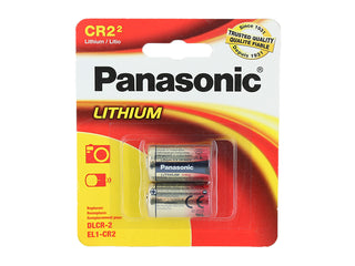 Panasonic CR2 850mAh 3V Lithium (LiMnO2) Button Top Photo Battery - 2 Piece Retail Card