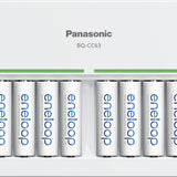 Panasonic Eneloop NiMH Battery 8-Pack and Eight Position Quick Charger