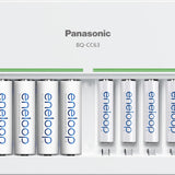 Panasonic Eneloop NiMH Battery 8-Pack and Eight Position Quick Charger