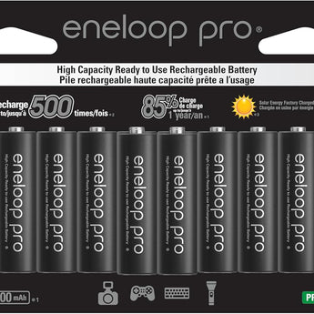 Panasonic Eneloop Pro AA 2600mAh 1.2V Low Self Discharge Nickel Metal Hydride (NiMH) Button Top Batteries - Multiple Quantities Available