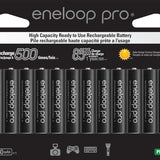 Panasonic Eneloop Pro AAA 980mAh 1.2V Low Self Discharge Nickel Metal Hydride (NiMH) Button Top Batteries - Multiple Quantities Available