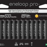Panasonic Eneloop Pro AAA 980mAh 1.2V Low Self Discharge Nickel Metal Hydride (NiMH) Button Top Batteries - Multiple Quantities Available