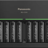 Panasonic Eneloop Pro NiMH Battery 8-Pack and Eight Position Quick Charger