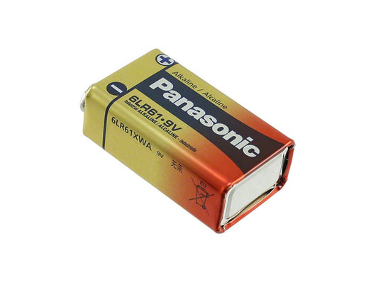 Panasonic Industrial 9V Alkaline Batteries (6LR61XWA/B) - Case of 198
