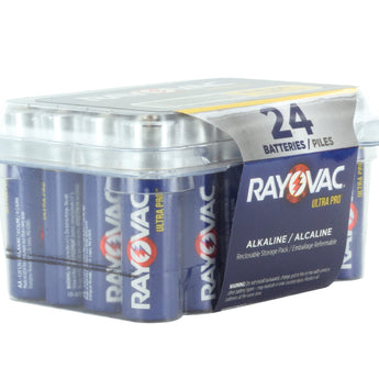 Rayovac Ultra Pro AL-AA-24 1.5V Alkaline Button Top Batteries - 24 Pack
