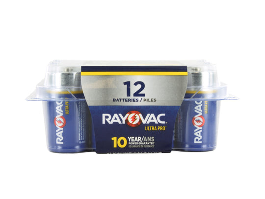 Rayovac Ultra Pro C-Cell - 12-pack Head-on Angle