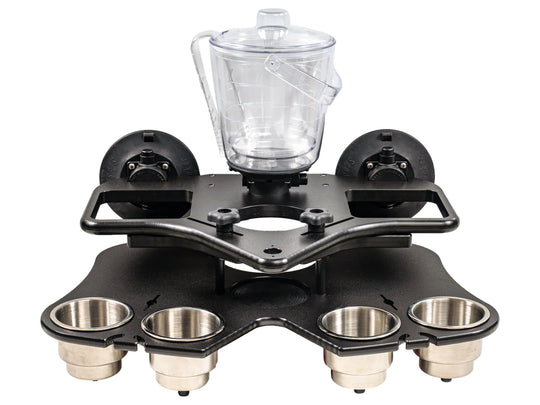 SeaSucker Double Decker Party Barge - Portable Bar - Black - Empty
