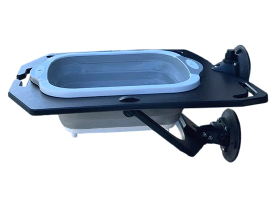SeaSucker Sink Station - Side view attached to vacuum mount