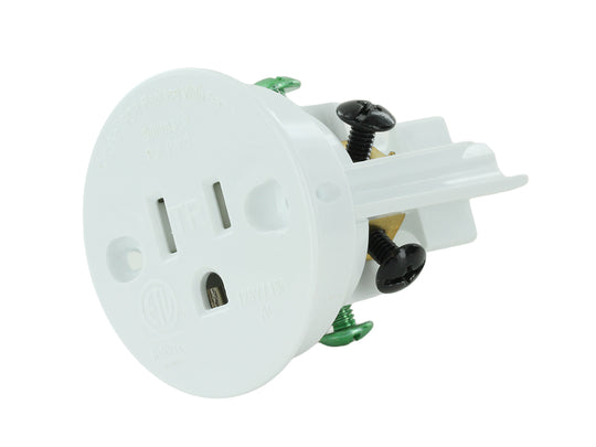 Sillites Self-Contained Receptacle - white color options - right-angle view