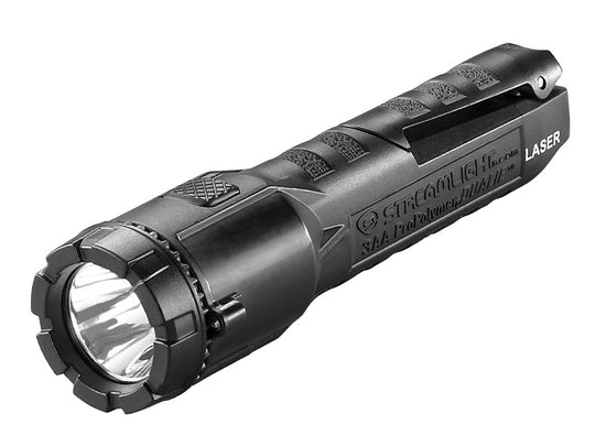 Streamlight Dualie 3AA Flashlight with Laser - Black - Angled Left