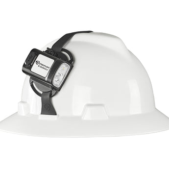 Streamlight SL-SideSaddle Black Mounted on Safety Helmet