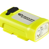 Streamlight SL-SideSaddle USB Yellow On Base Facing Right, Diagonal Angle