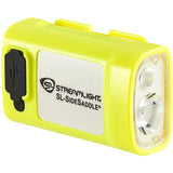 Streamlight SL-SideSaddle USB Yellow On Edge Facing Right, Diagonal Angle