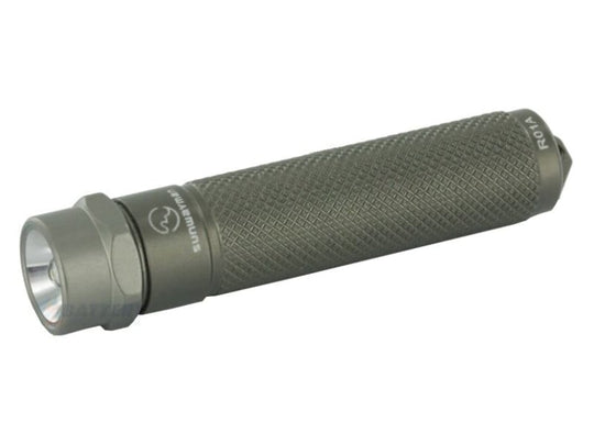 SUNWAYMAN R01A LED Keychain Light with 10 Lumen Nichia LED - Uses 1xAAA - in Grey