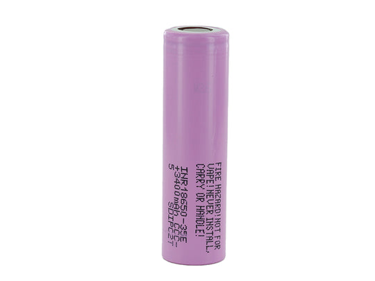 Samsung 35E INR 18650 3400mAh 3.7V Unprotected High-Drain 8A Lithium Ion (Li-ion) Flat Top Battery
