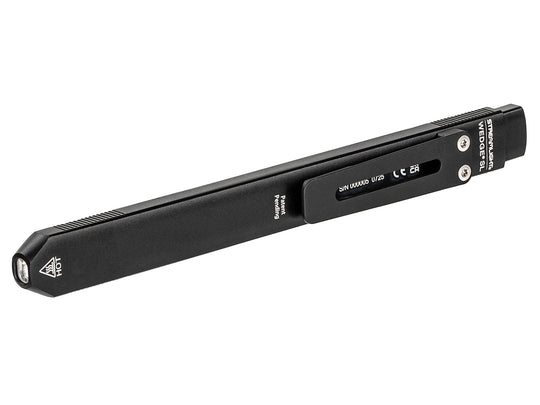 Streamlight Wedge SL - Black - angled view with pocket clip