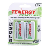 Tenergy Centura LSD 10002 9V 200mAh 8.4V Nickel Metal Hydride (NiMH) Battery with Snap Connector - 2 Piece Retail Card