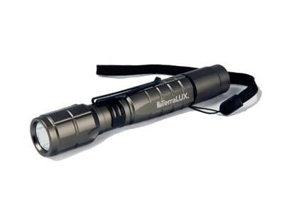 TerraLUX / Lightstar Corp. LightStar 300 LED Flashlight - 300 lumens - Includes 2 x AA Batteries - Black (TLF-3002AA-BK)