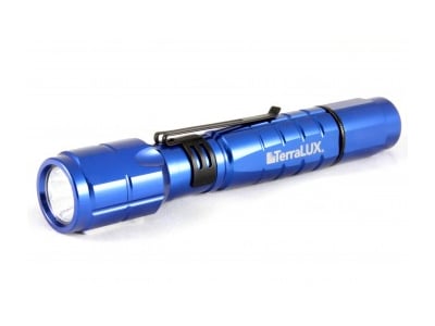 TerraLUX LightStar 300 LED Flashlight - 300 lumens - Includes 2 x AA Batteries - Blue (TLF-3002AA-BL)