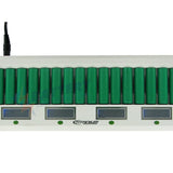 Titanium Innovations MD-1600L 16-Bay Smart Fast Battery Charger with LCD Display - NIMH AA and AAAs - AC 100-240V + DC Adapters