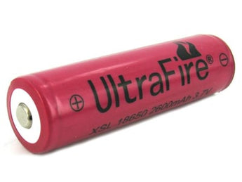 UltraFire BRC 18650 2600mAh 3.7V Protected Lithium Ion (Li-ion) Button Top Battery - Boxed
