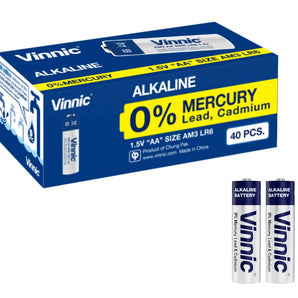 Vinnic LR6AM3 AA Batteries - Batteries with Box