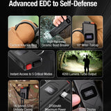 Klarus X1-V3 Tactical Flat Flashlight - 4,200 Lumens - USB-C Rechargeable 2700mAh Li-ion Battery - Slimline or Tactical Ring Versions