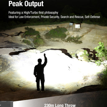 Klarus X1-V3 Tactical Flat Flashlight - 4,200 Lumens - USB-C Rechargeable 2700mAh Li-ion Battery - Slimline or Tactical Ring Versions