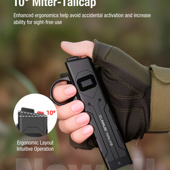 Klarus X1-V3 Tactical Flat Flashlight - 4,200 Lumens - USB-C Rechargeable 2700mAh Li-ion Battery - Slimline or Tactical Ring Versions