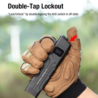 Klarus X1-V3 Tactical Flat Flashlight - 4,200 Lumens - USB-C Rechargeable 2700mAh Li-ion Battery - Slimline or Tactical Ring Versions