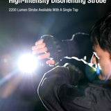 Klarus X1-V3 Tactical Flat Flashlight - 4,200 Lumens - USB-C Rechargeable 2700mAh Li-ion Battery - Slimline or Tactical Ring Versions