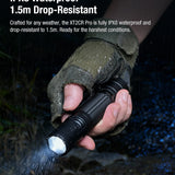 Klarus XT2CR Pro 2025 Next-Gen Tactical Flashlight - USB-C Rechargeable - 2,300 Max Lumens - Includes 1 x 18650 - Matte Black
