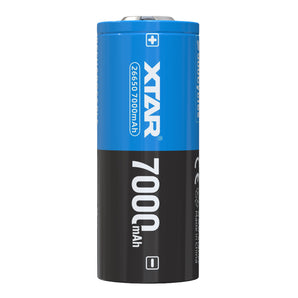 XTAR 26650 7000mAh 3.6V 10A Protected Lithium Ion (Li-ion) Button Top Battery - Boxed