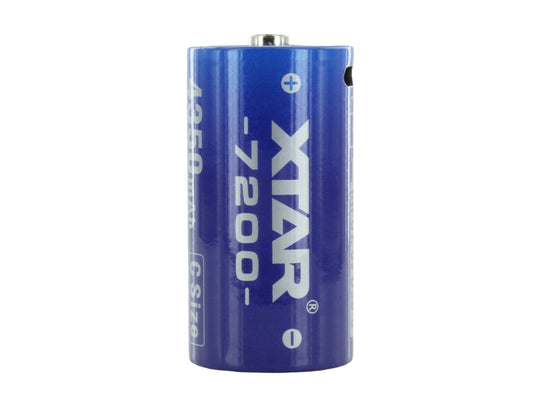 XTAR 1.5V Li-ion C Battery - Upright View
