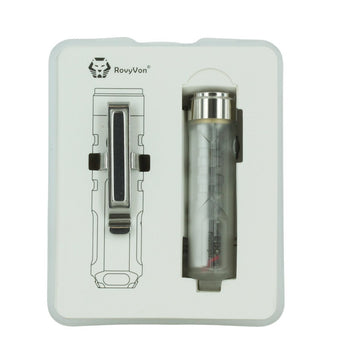 RovyVon Aurora A7 GITD USB-C Rechargeable LED Keychain Flashlight - White and UV - Nichia 219C or Luminus SST-20 LED