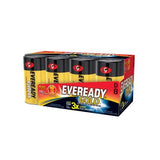 Energizer Eveready Gold A95-8 D-cell 1.5V Alkaline Button Top Batteries - 8 Piece Family Pack