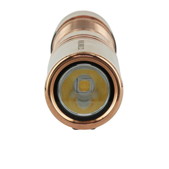 Acebeam Pokelit AA LED Flashlight - 500 Lumens - Nichia 519A - High CRI - Includes 1 x USB-C Rechargeable 14500 - Copper or Titanium - Copper, Damascus, or 10th Anniversary Edition