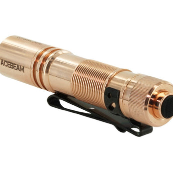 Acebeam Pokelit AA LED Flashlight - 500 Lumens - Nichia 519A - High CRI - Includes 1 x USB-C Rechargeable 14500 - Copper or Titanium - Copper, Damascus, or 10th Anniversary Edition