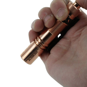 Acebeam Pokelit AA LED Flashlight - 500 Lumens - Nichia 519A - High CRI - Includes 1 x USB-C Rechargeable 14500 - Copper or Titanium - Copper, Damascus, or 10th Anniversary Edition